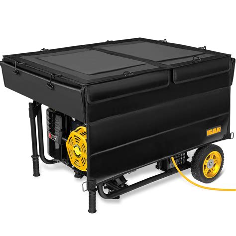 This portable generator enclosure will allow you to enjoy quiet living when your backup generator is powered on. . Generac generator covers while running
